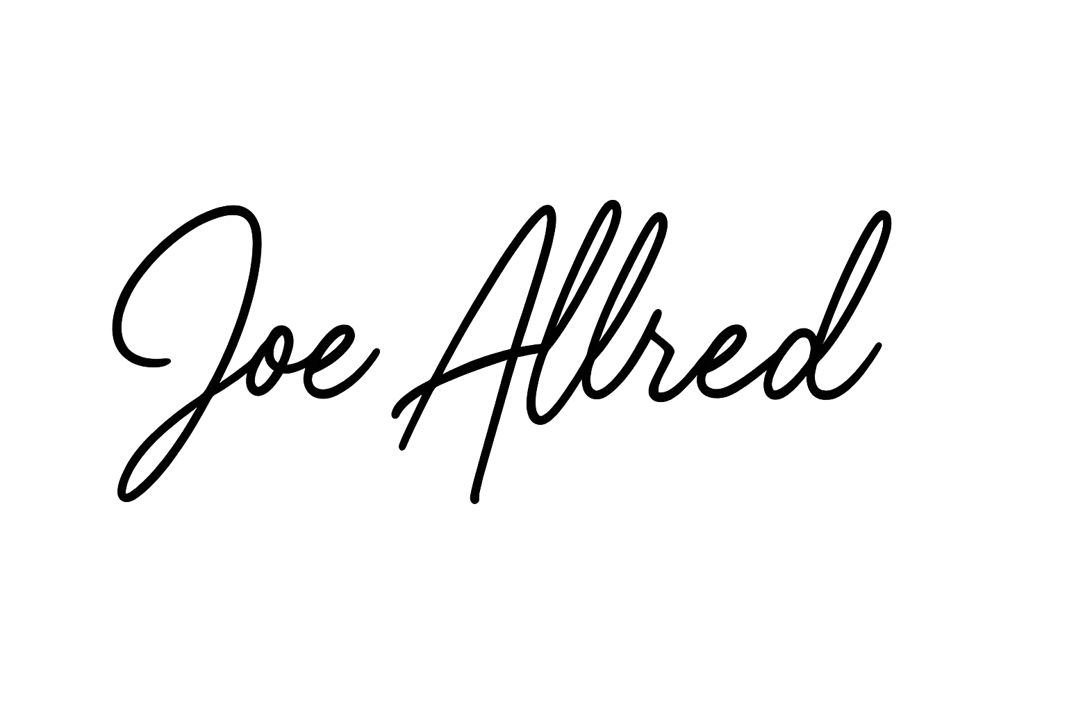 Joe Allred signature
